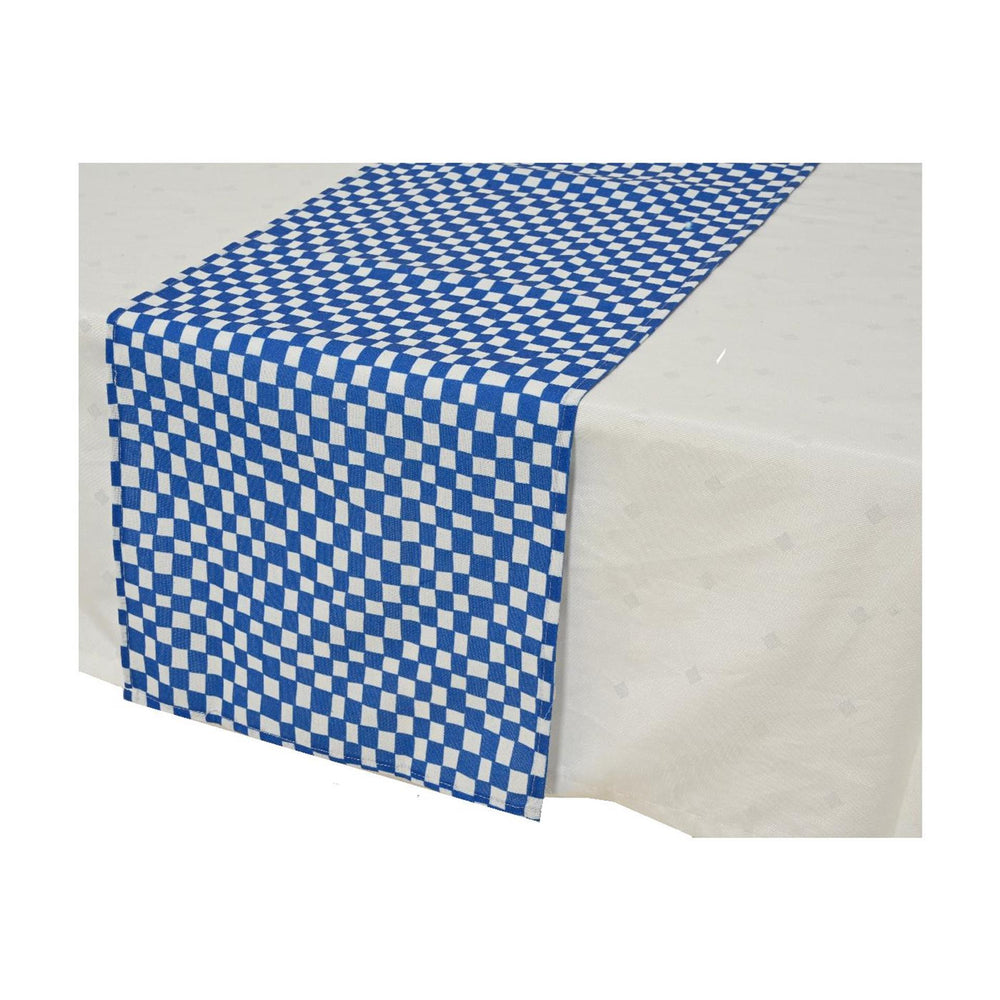 Decoris tafelloper polyester katoen 32x140cm 2 assorti
