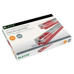 Leitz power performance k12 nietjes cartridge - 5 x 210 stuks - rood