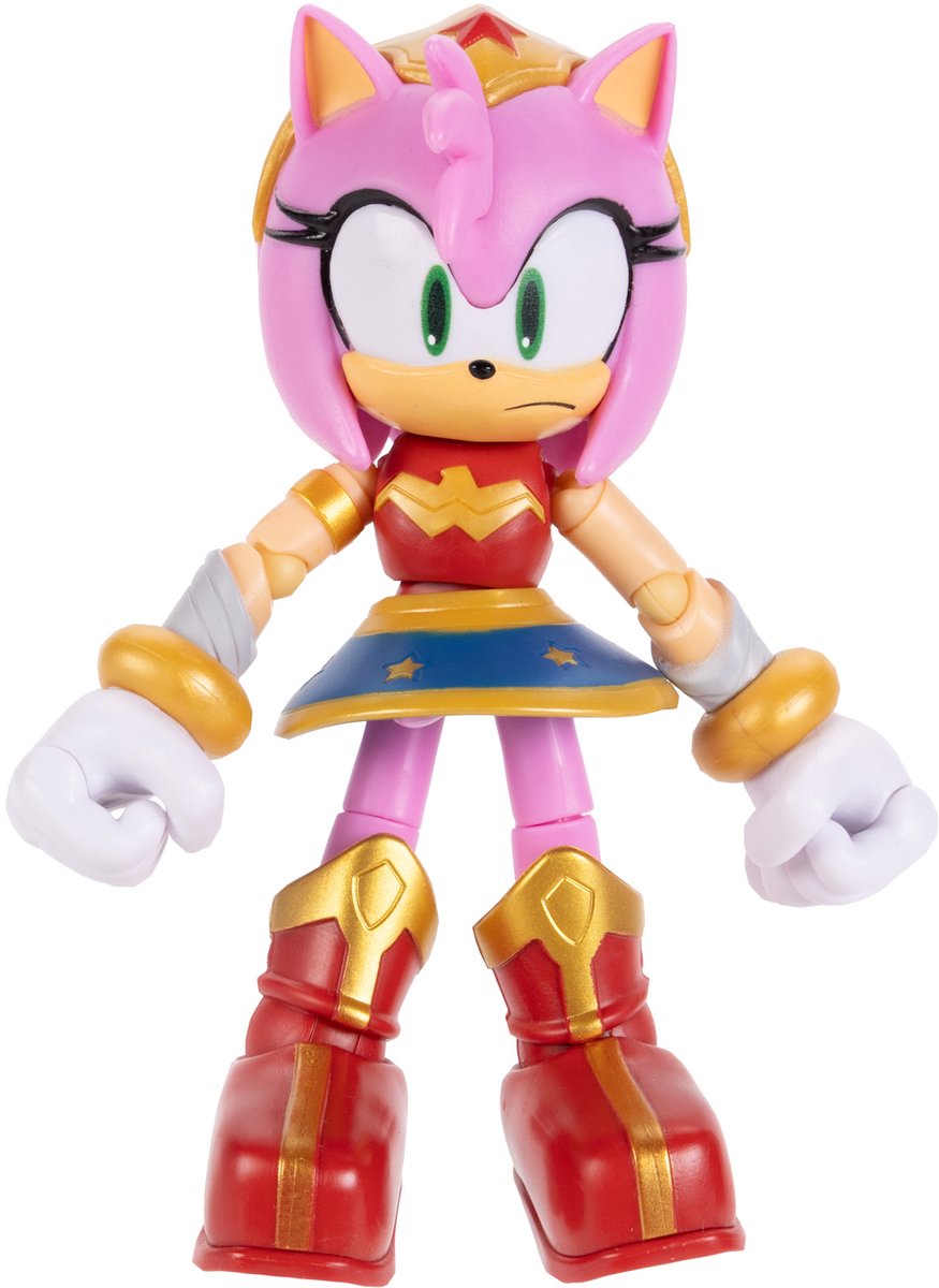 Jakks sonic dc 13 cm figuur amy - wonder woman