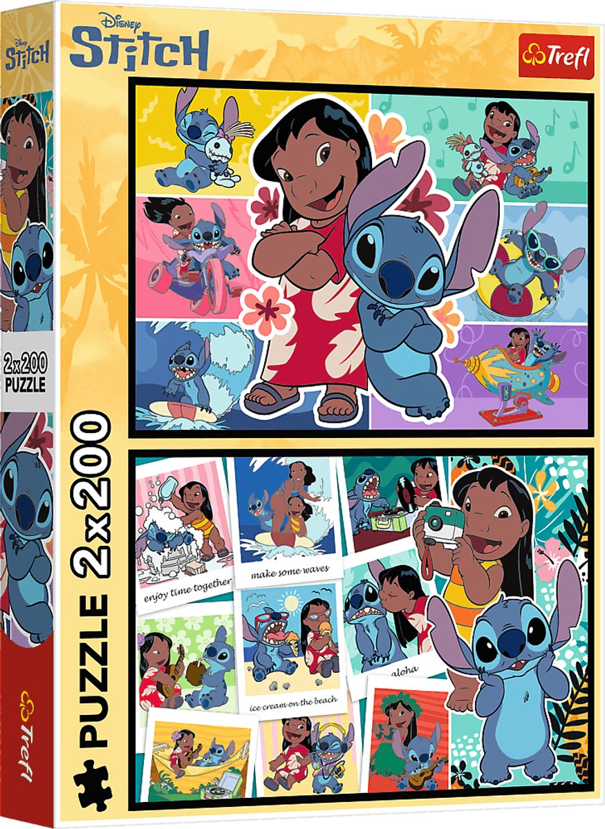 Trefl puzzel disney lilo stitch - 200 stukjes - kinderpuzzel.