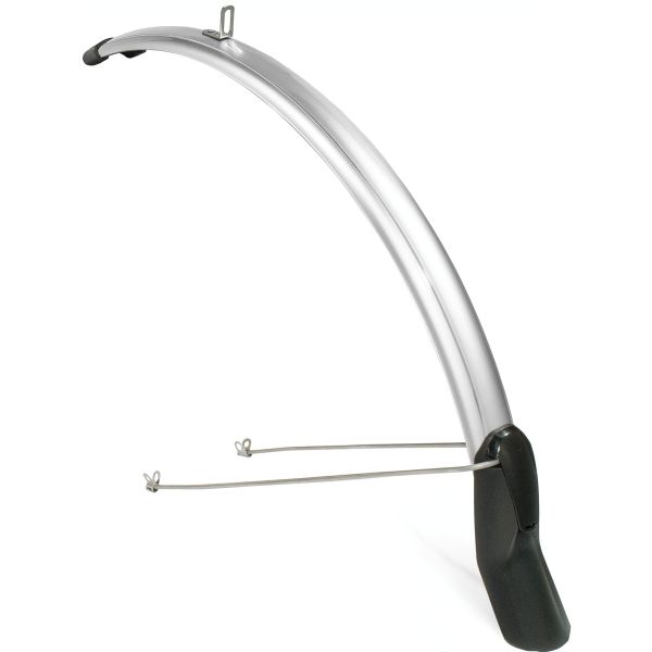 Front fender Scatto 26-28 inch 51 mm silver