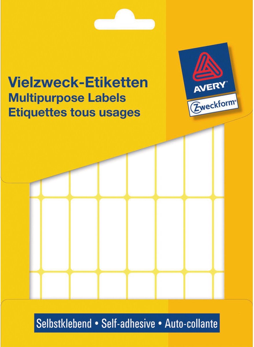 Avery huismerk 3323 handmatige etiket 38x41mm wit