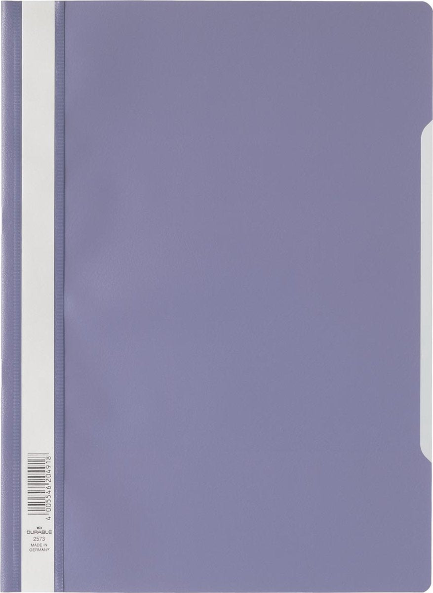 Durable snelhechtmap ft a4 lila 25 stuks
