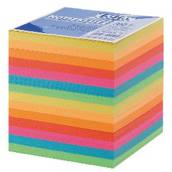 Kubushouder gekleurd navulling 700 notes 9 x 9 cm
