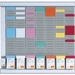 Compacte planningset nobo 48x48x1,5cm grijs
