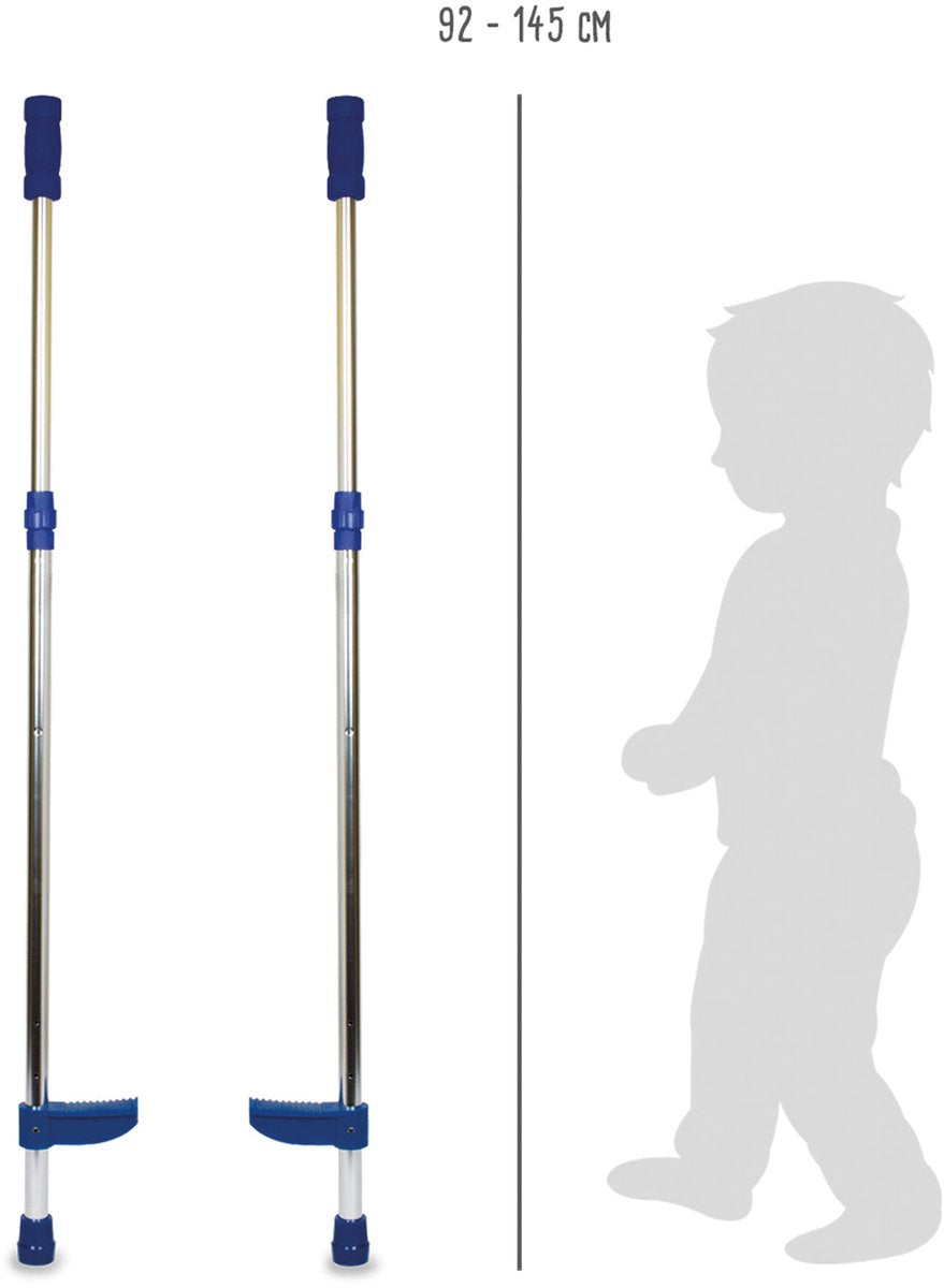 Small foot - metal stilts adjustable blue, 145cm