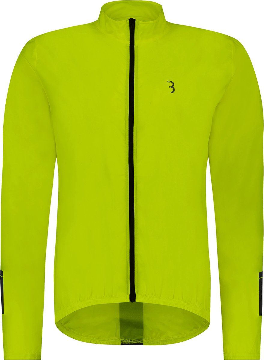 Bbb cycling fietsjack baseshield - windjack heren en dames - wielrennen mountainbiken - fietsjas: wind en waterbestendig - neon geel - maat xxl - bbw-148