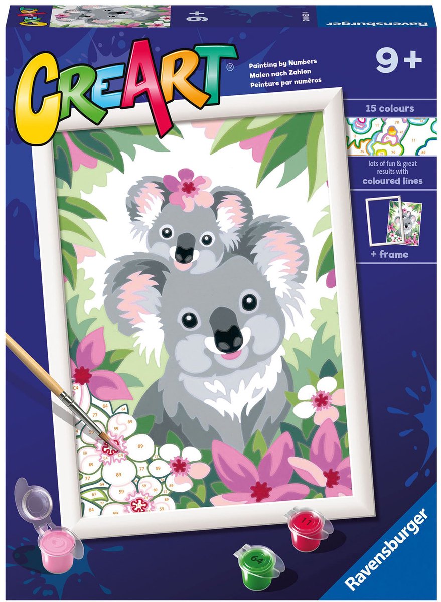 Ravensburger Creart Paint by Number - Koala Cuties