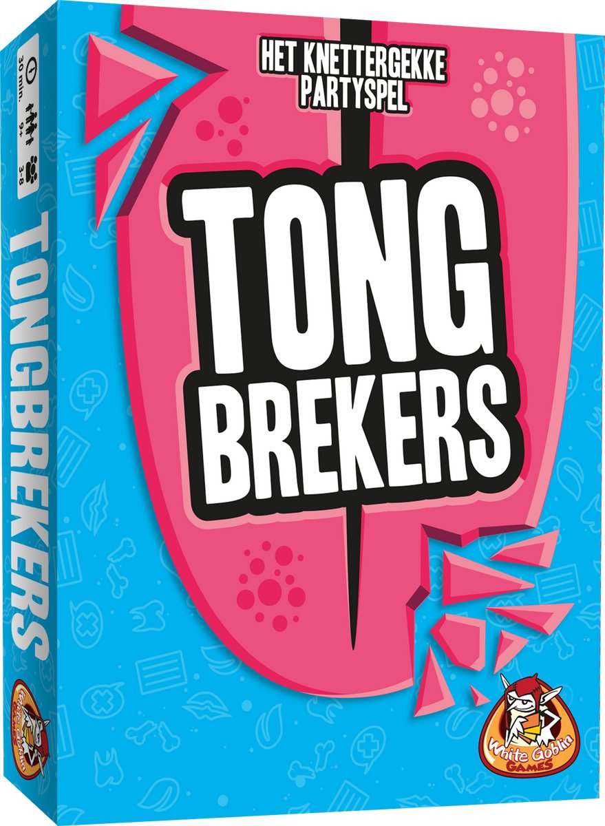 White goblin games - tongbrekers - kaartspel - 3 tot 8 spelers - 30 minuten - vanaf 9 jaar - hillarisch partyspel