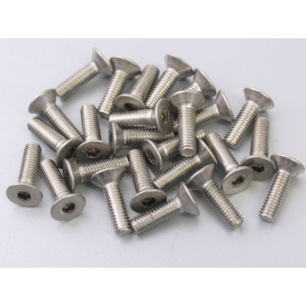 Boulon Allen M6x20 Bofix en acier inoxydable à tête fraisée (25 pièces)
