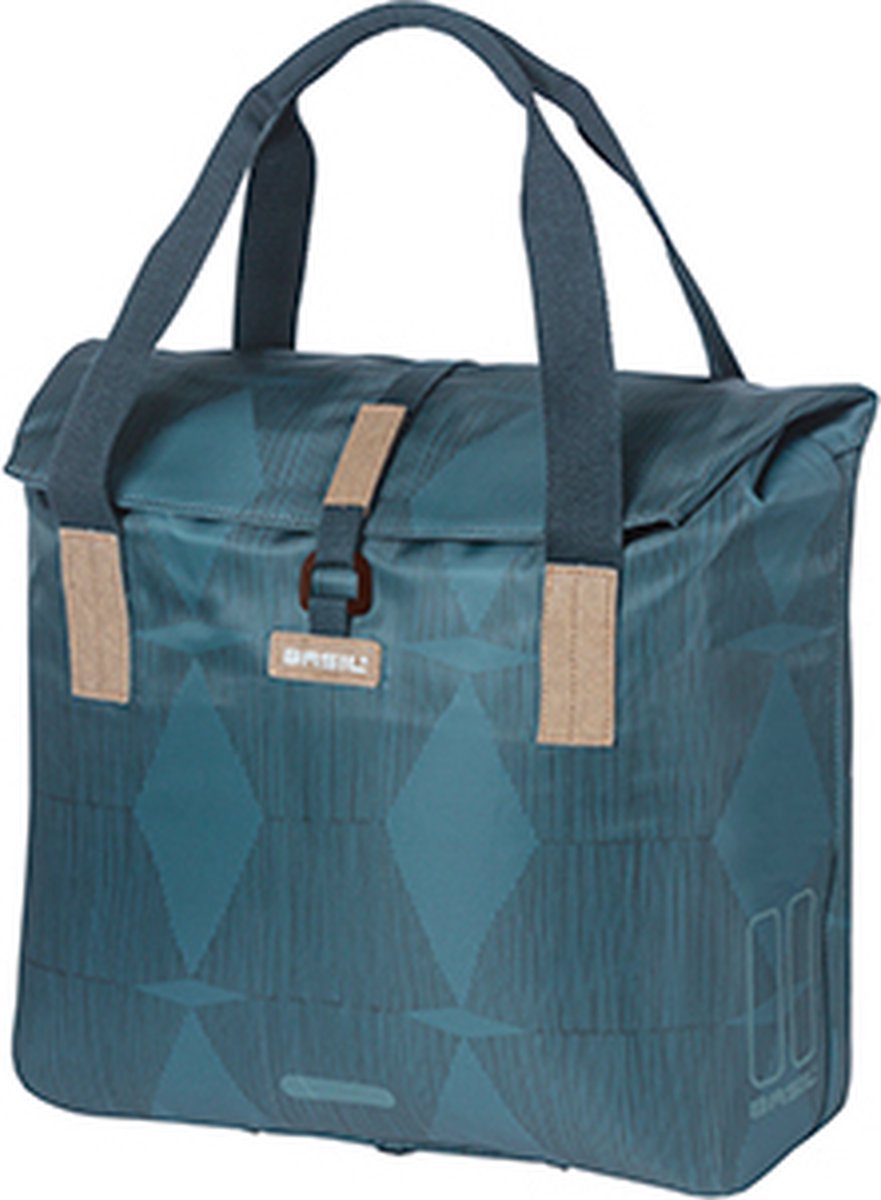 Basil Elegance fietsshopper, Choose Green, unisex, stadfiets, estate blue
