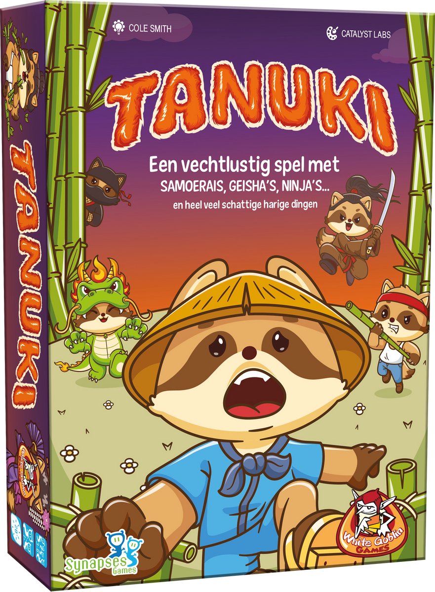 White goblin games - tanuki - kaartspel - 3 tot 6 spelers - kaarspel voor kinderen en volwassenen - vanaf 7 jaar - compact reisspel