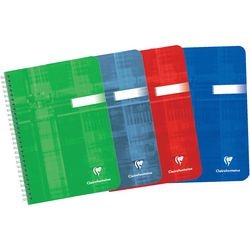 Spiraalschrift clairfontaine 8546 papier 90g m2 14,8x21cm gelijnd 180blz 90vel