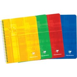 Collegeblok clairefontaine 884 karton 90g m2 16,5x21cm geruit 5x5mm 180blz
