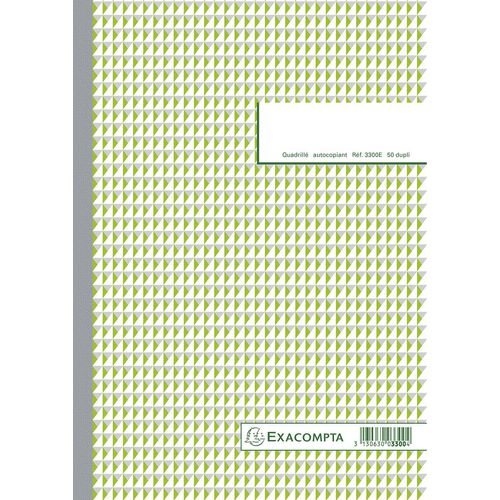 Orderboek 3300e 21x29,7cm onbedrukt ruit 5x5mm 2voud