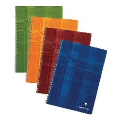Spiraalschrift clairfontaine 8145 karton 90g m2 21x29,7cm gelijnd 100blz 50vel