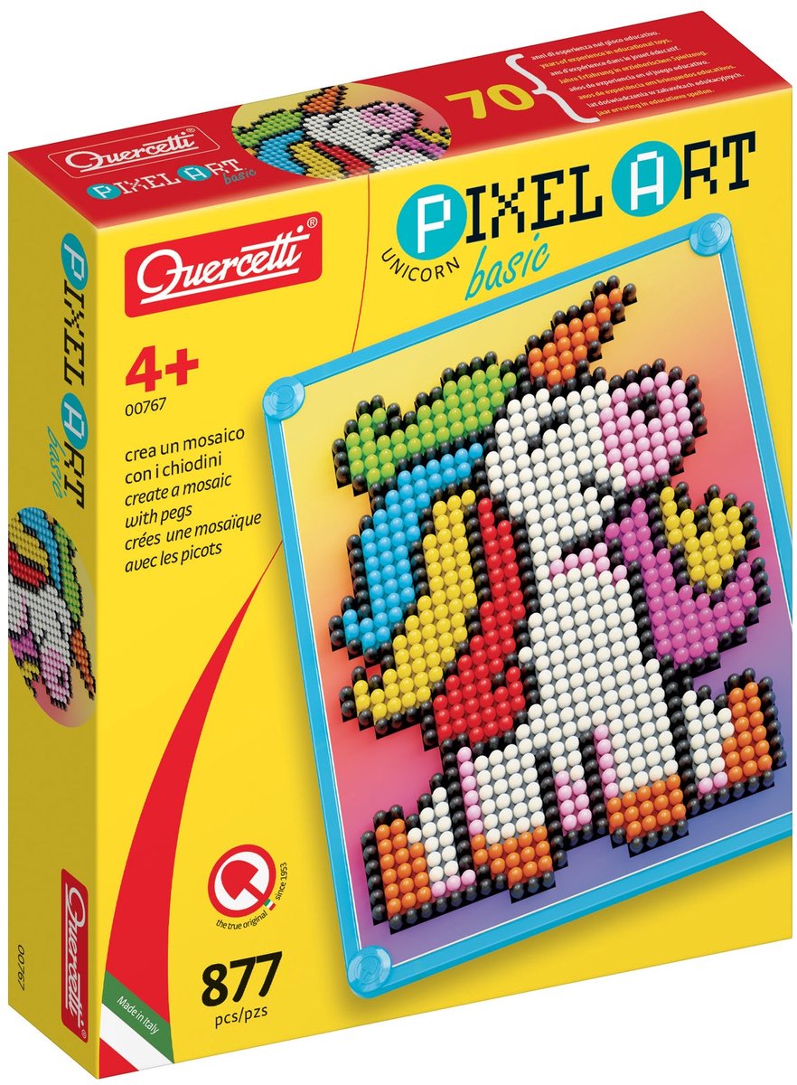 Quercetti pixelart basis eenhoorn, 880dlg.