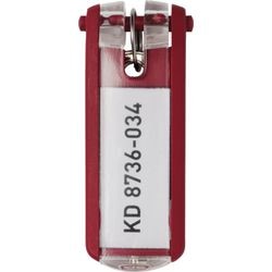 Sleutellabel durable rood 6 stuks