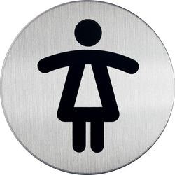 Pic infobord damestoilet durable edelstaal