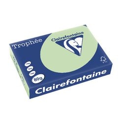 Gekleurd papier clairefontaine a4 80 g m² groen 500 vellen