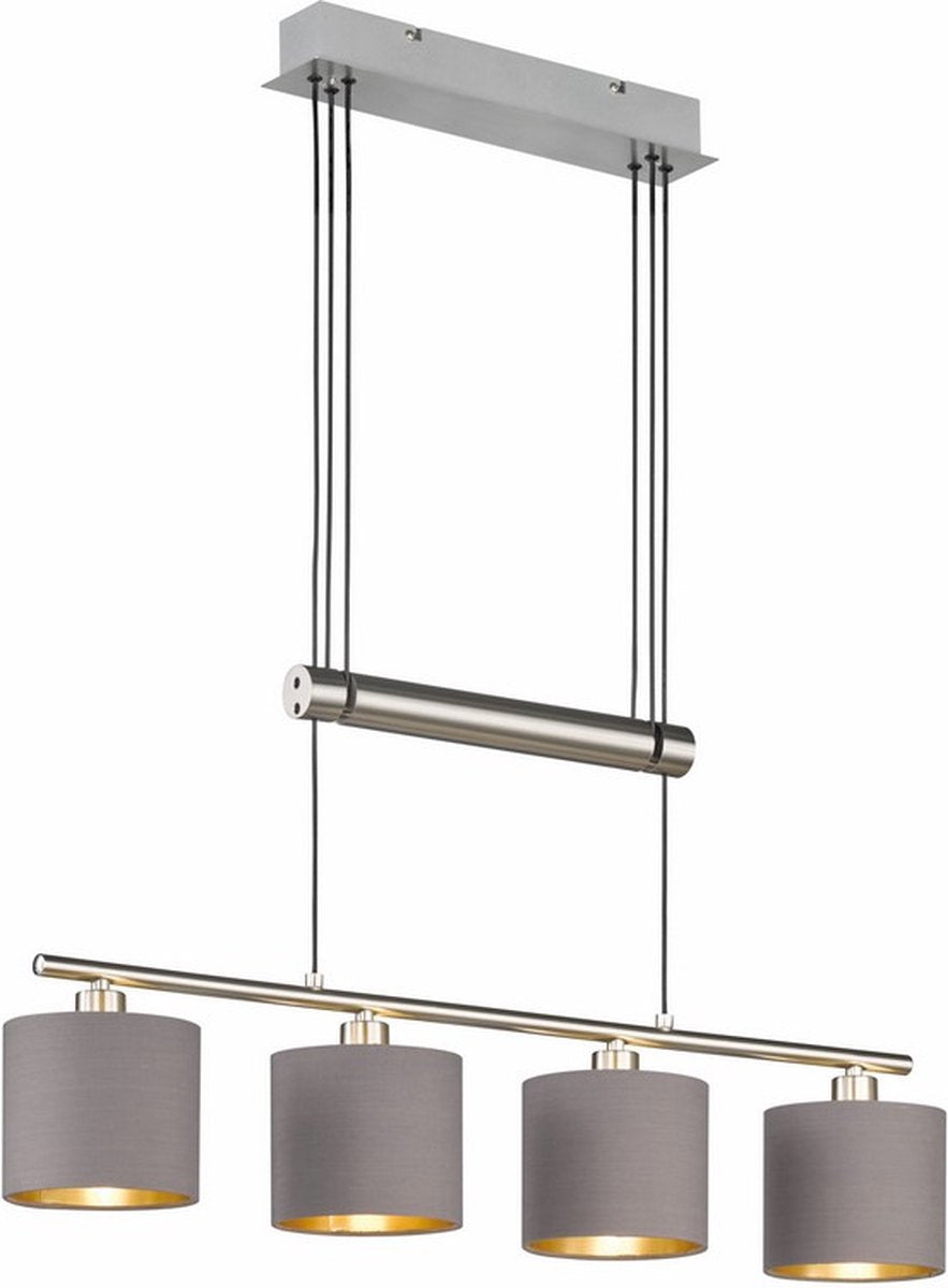 Trio garda - hanglamp - nikkel mat - excl. 4x e14 4w