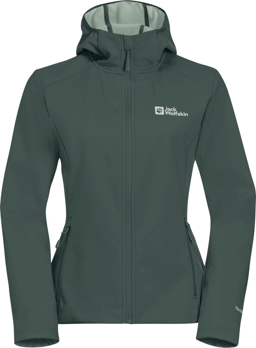 Jack wolfskin bornberg hoody w dames outdoorjas-sago palm