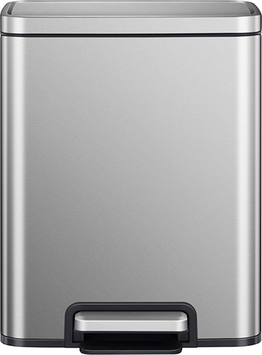 Eko - madison pedaalemmer 12 liter - stainless steel plastic - misty mat rvs - prullenbak