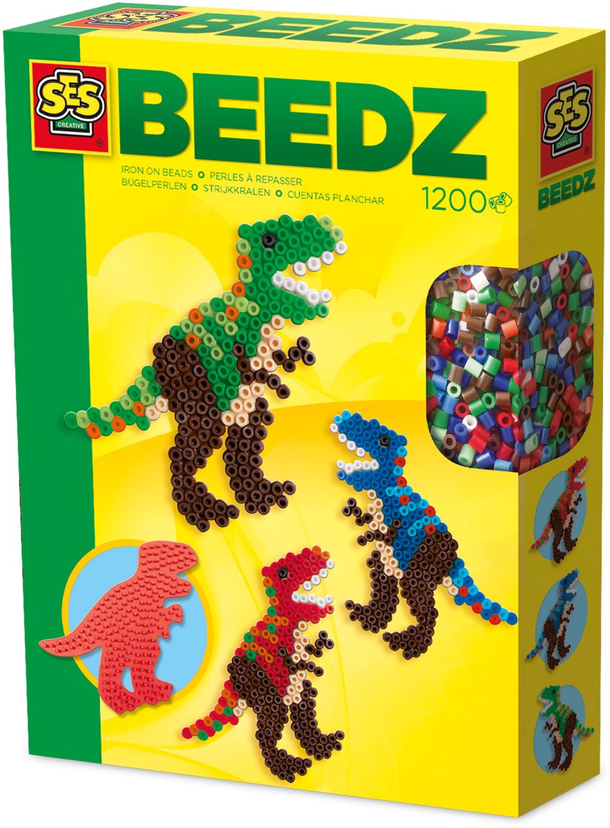 Ses creative ses strijkkralenset dino's