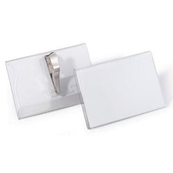 Badge durable 8111-1 transparant 25 stuks 5,4 x 9 cm