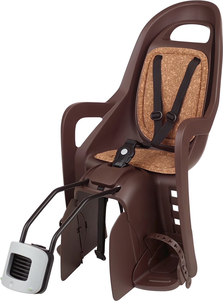 Polisport achterzitje Groovy frame bev. donkerbruin Eco