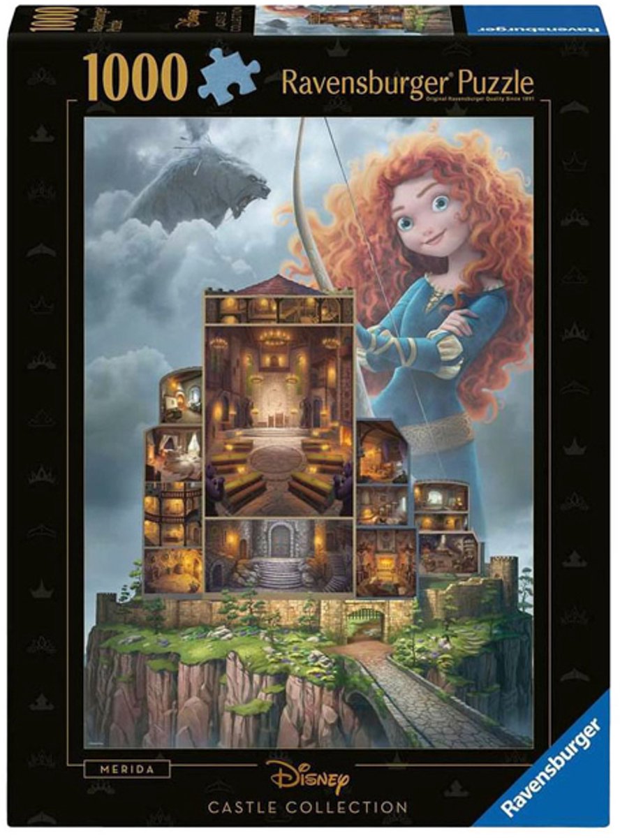 Ravensburger legpuzzel disney kastelen merida, 1000st.
