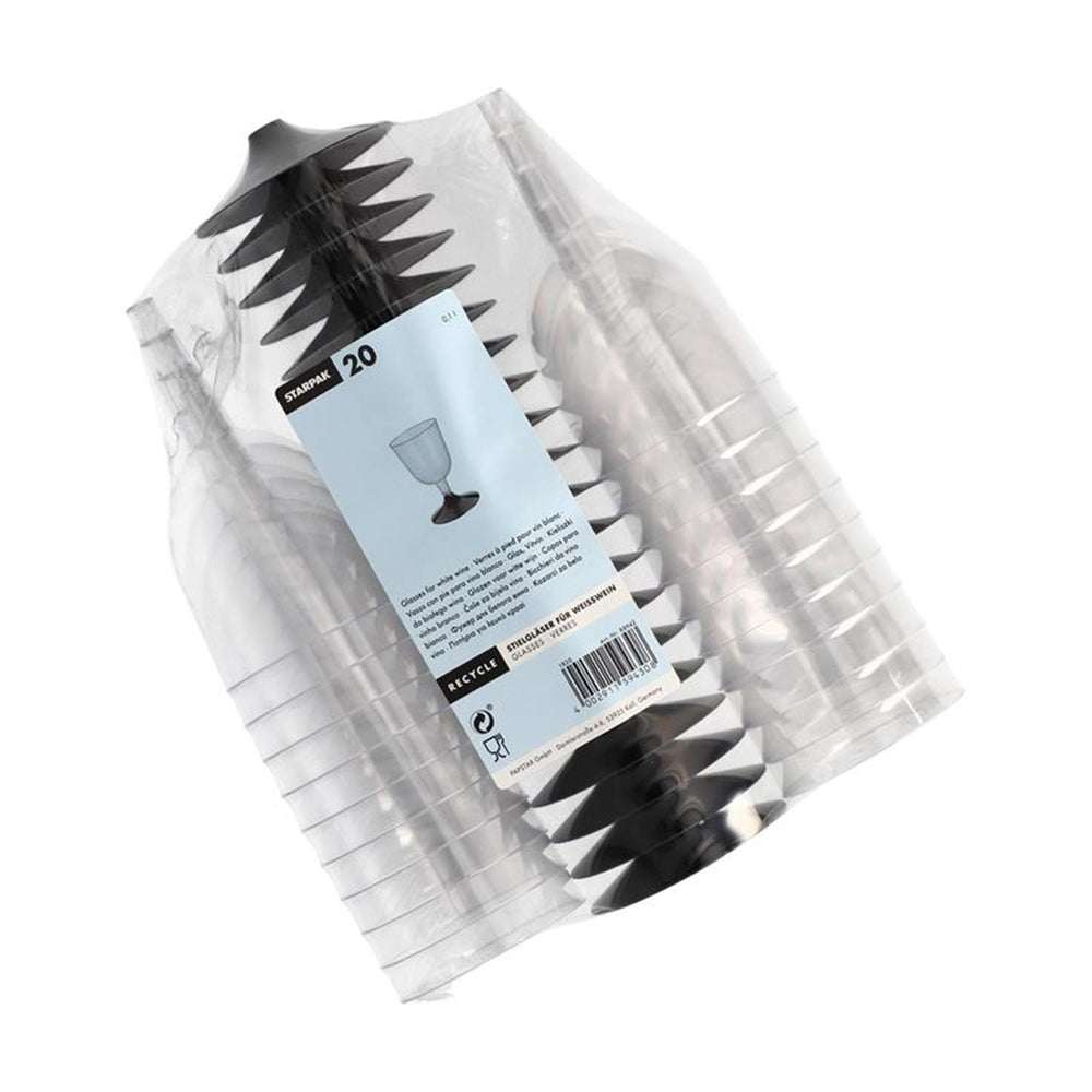 Papstar 20 glazen voor witte wijn 100ml ø6,7x11cm glashelder