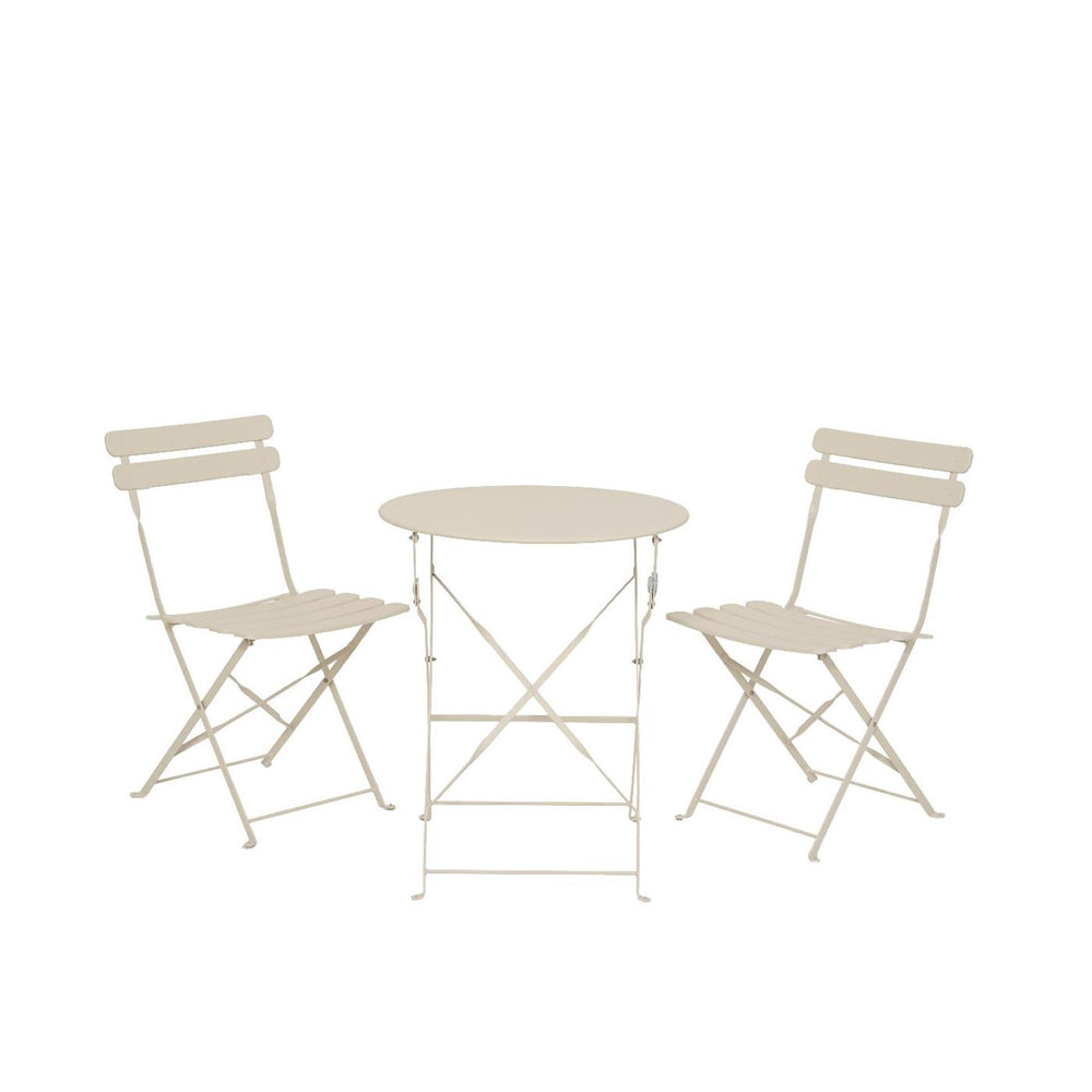 Decoris bistroset helsingborg staal outdoor off-white ø60xh71cm
