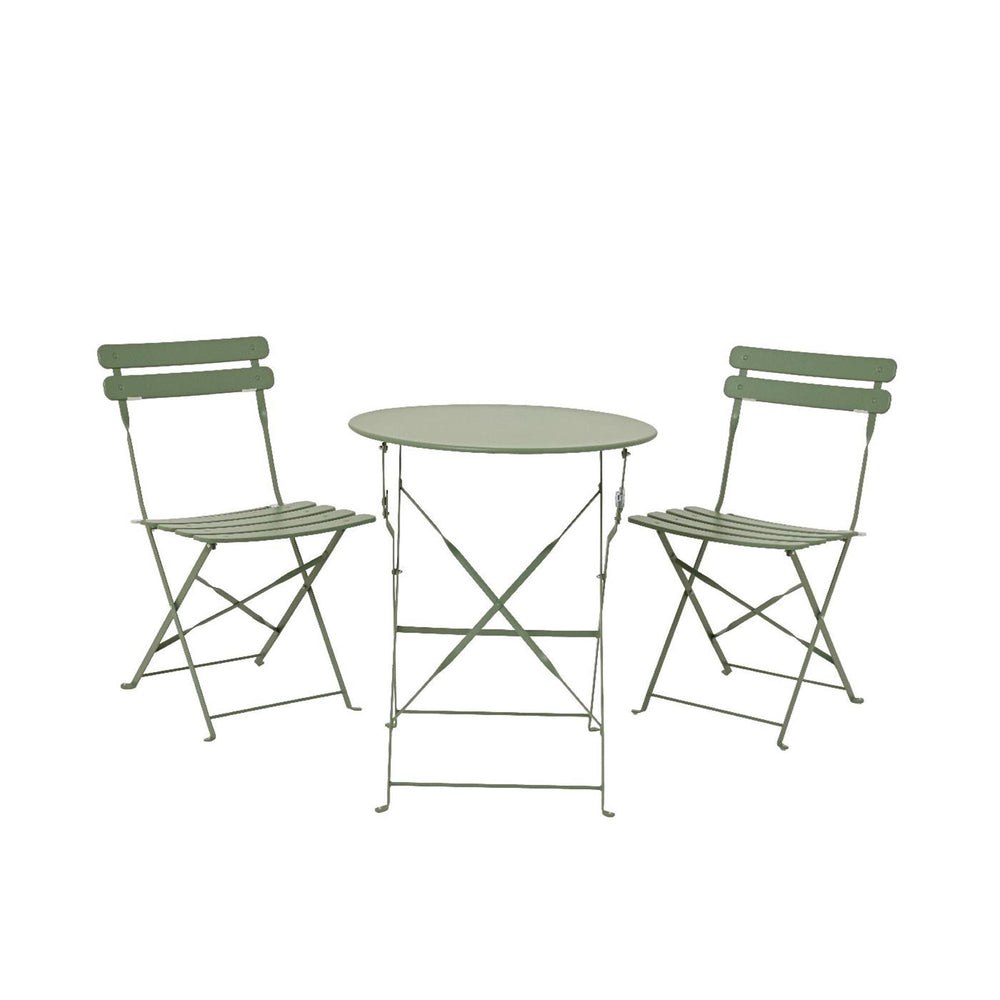 Decoris bistroset helsingborg staal outdoor groen ø60xh71cm