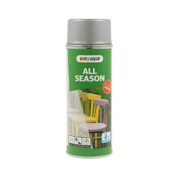 Dupli-color spuitlak ral-9006 - 400 ml all season aluminium, zijdeglans