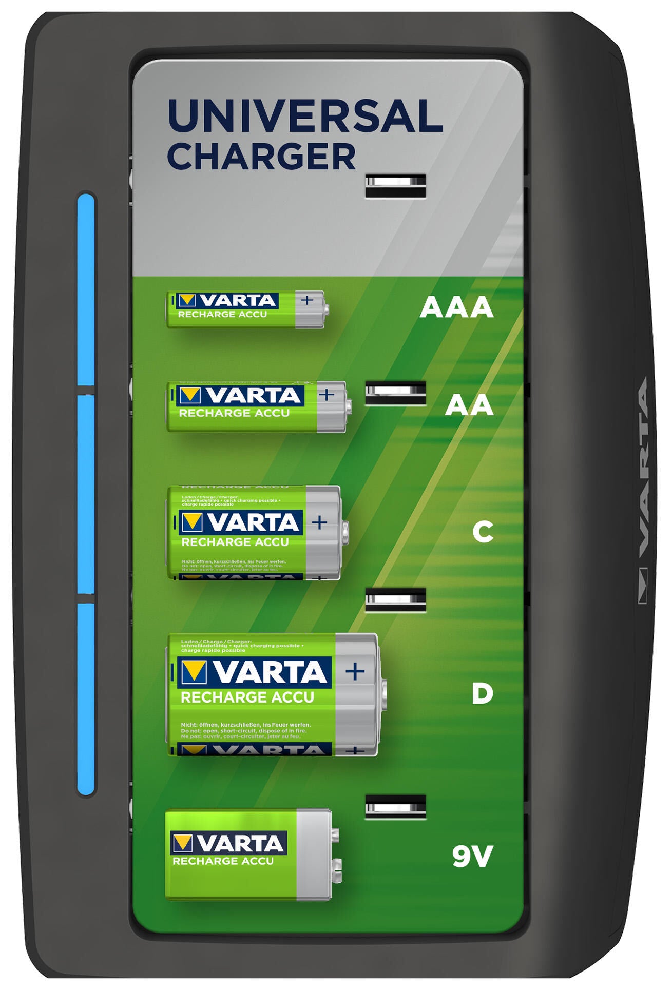 Varta laadapparaat lcd universal charger battery charger aa aaa c universal charger