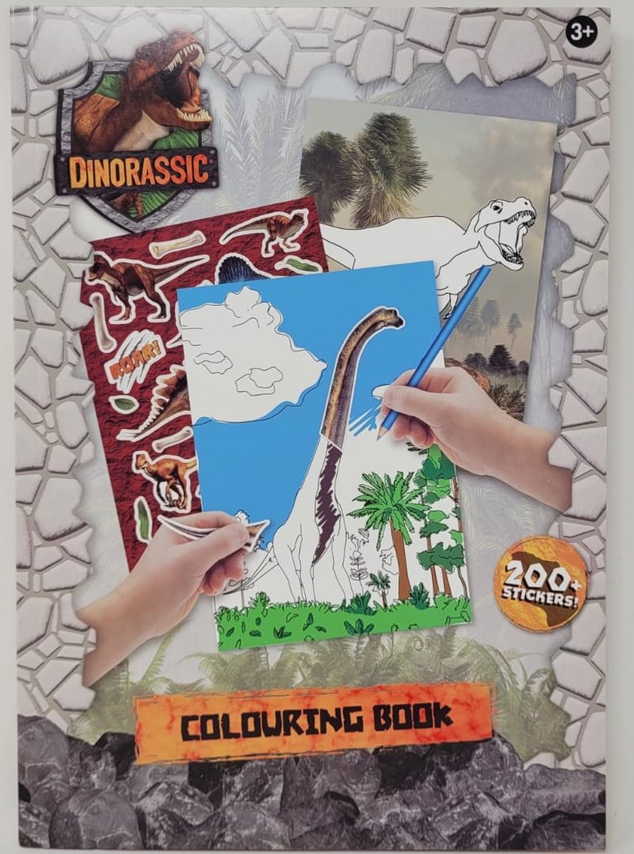 Unbranded sans marque dinorassic coloring book
