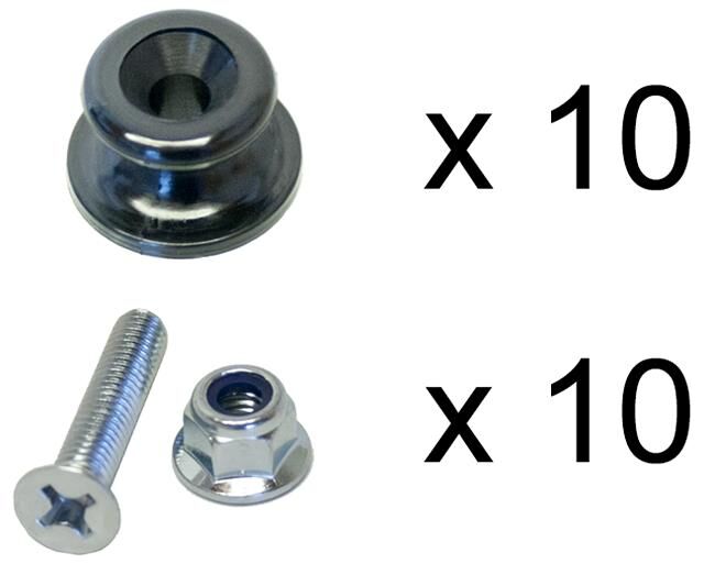 Valeryd ronde knop round button 10pcs. f. cover net