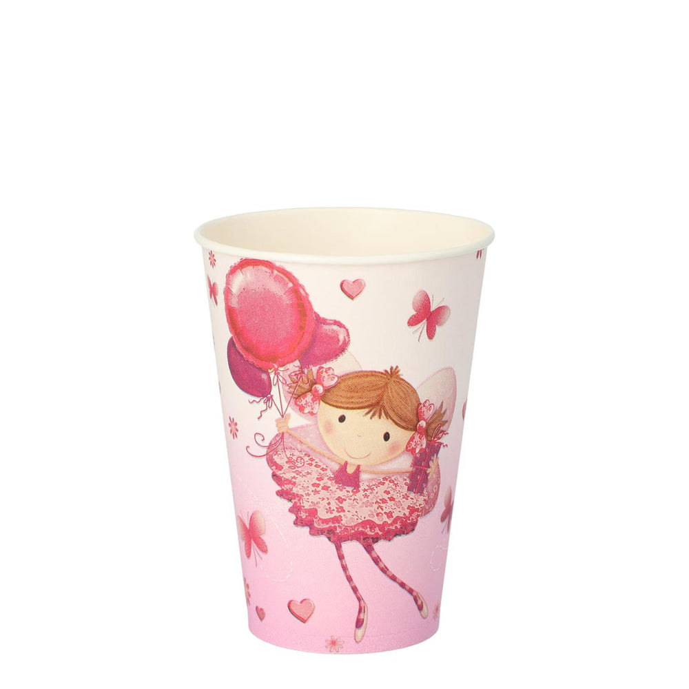 Papstar set a 10 drinkbekers little dancer karton 0,2l ø7x9,7cm