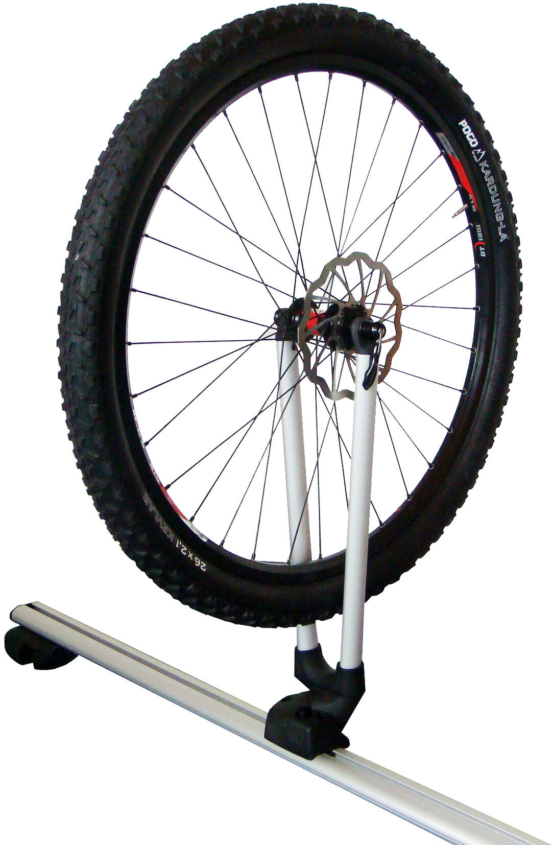 Atera voorwielhouder fr.wheel holder silver black