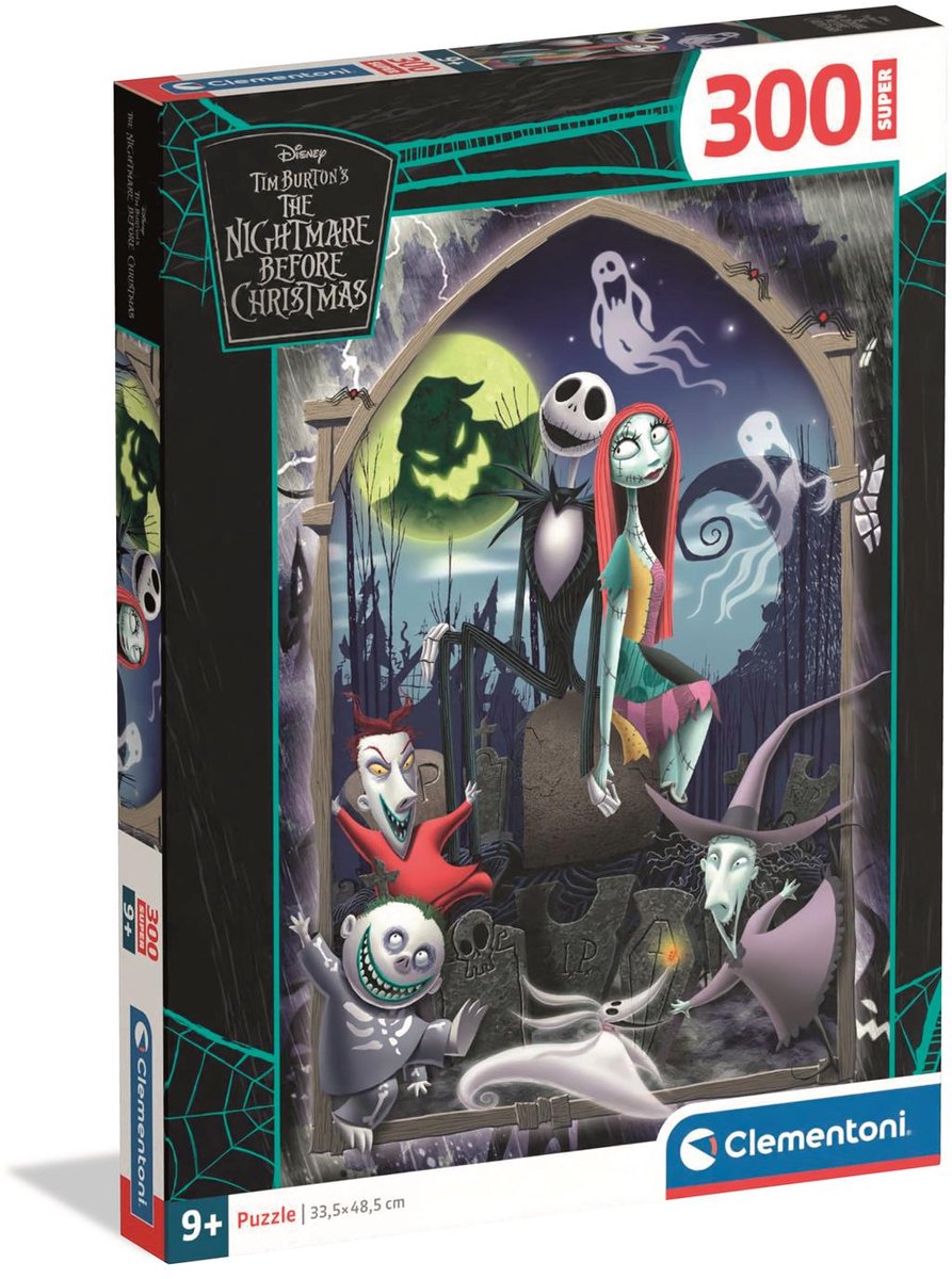Clementoni - puzzel - 300 stukjes - super nightmare before christmas - puzzel voor kinderen - vanaf 9 jaar