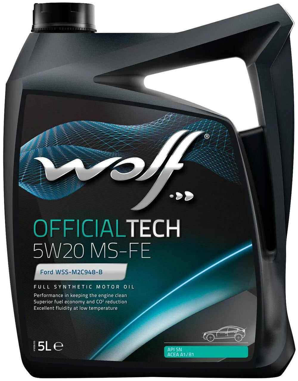 Wolf motorolie officialtech ms-fe motoroil 5w20 5l off.tech ms-fe