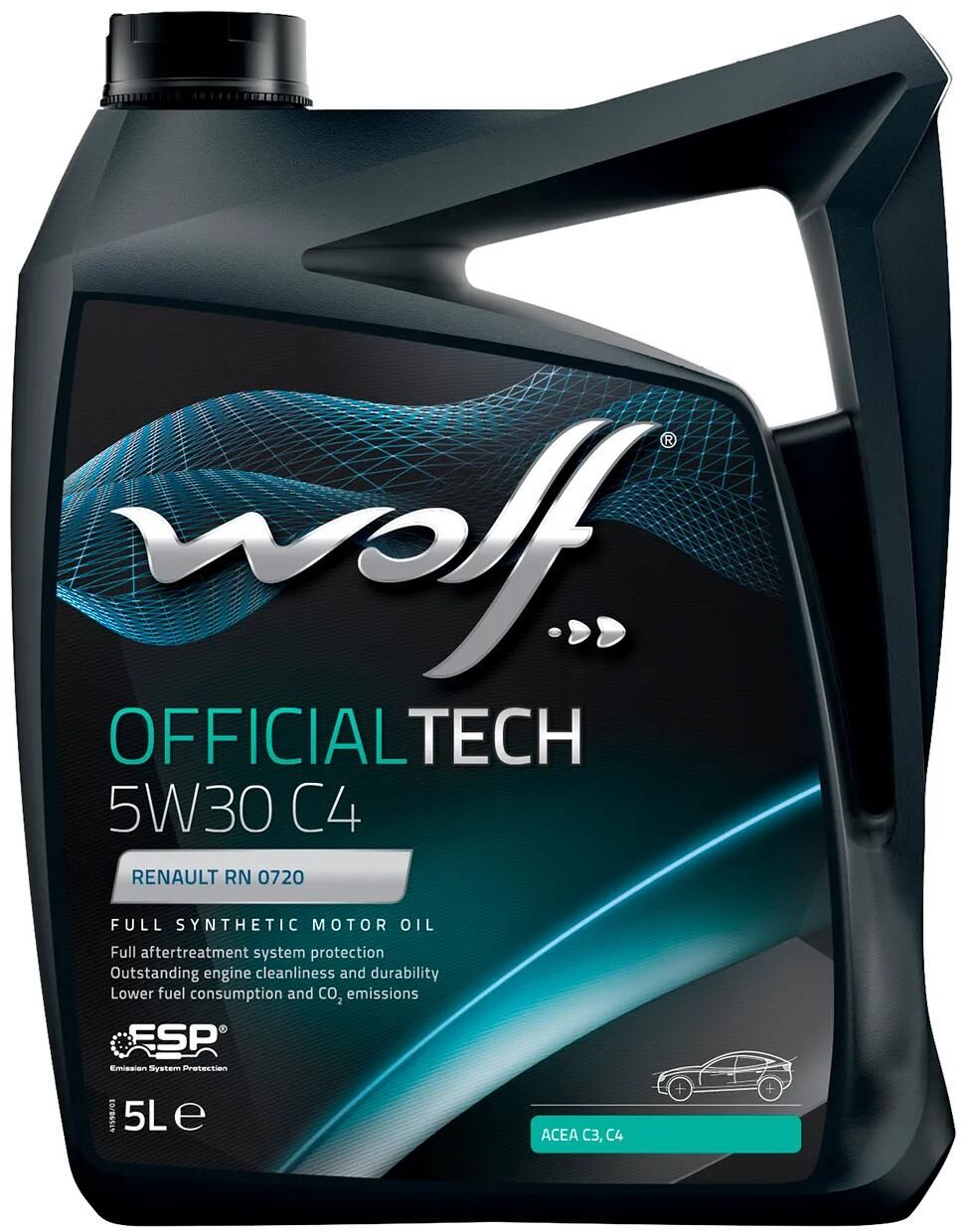 Wolf motoröl officialtech c4 motoroil 5w30 5l officialtech c4