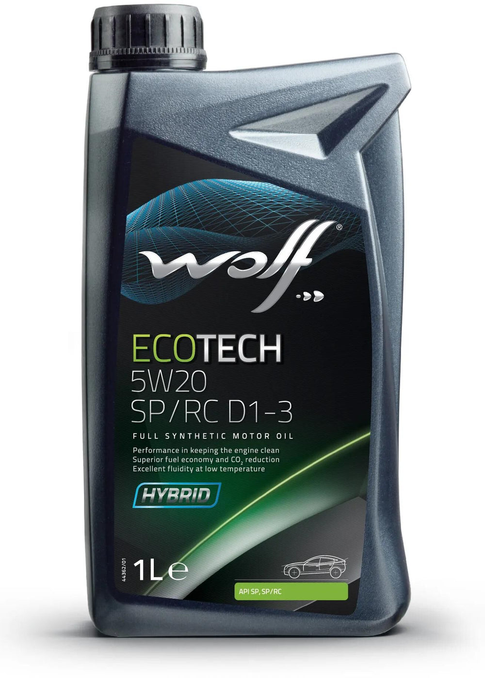 Wolf motorolie ecotech sp rc d1-3 motoroil 5w20 1l ecotech sp rc d1-3