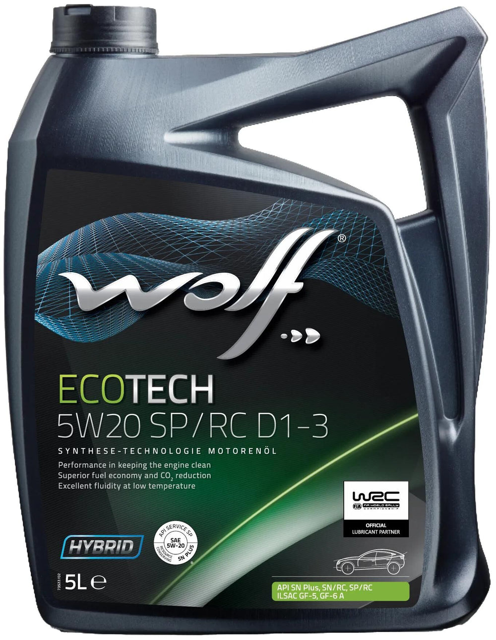 Wolf motoröl ecotech sp rc d1-3 motoroil 5w20 5l ecotech sp rc d1-3