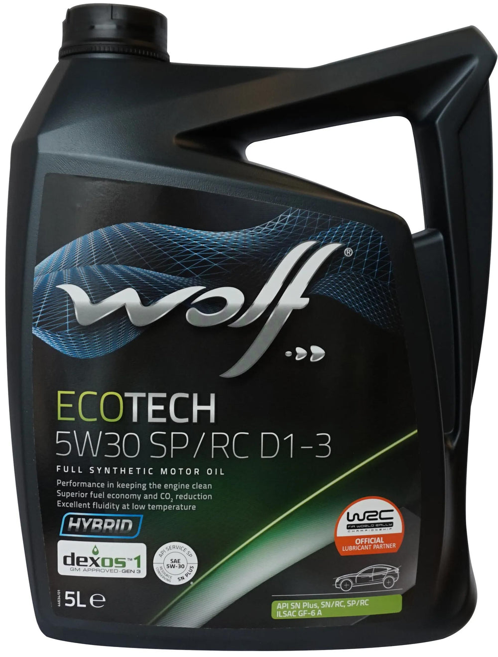 Wolf motorolie ecotech sp rc d1-3 motoroil 5w30 5l ecotech sp rc d1-3