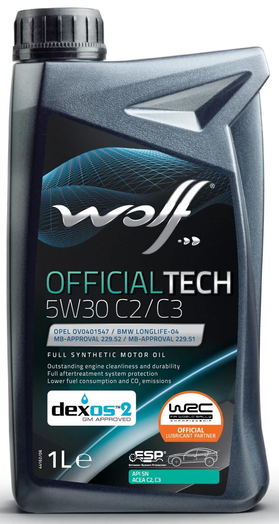 Wolf motorolie officialtech c2 c3 motoroil 5w30 1l officialtech c2 c3