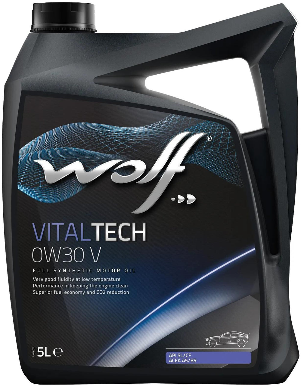 Wolf motorolie vitaltech v motoroil 0w30 5l vitaltech v