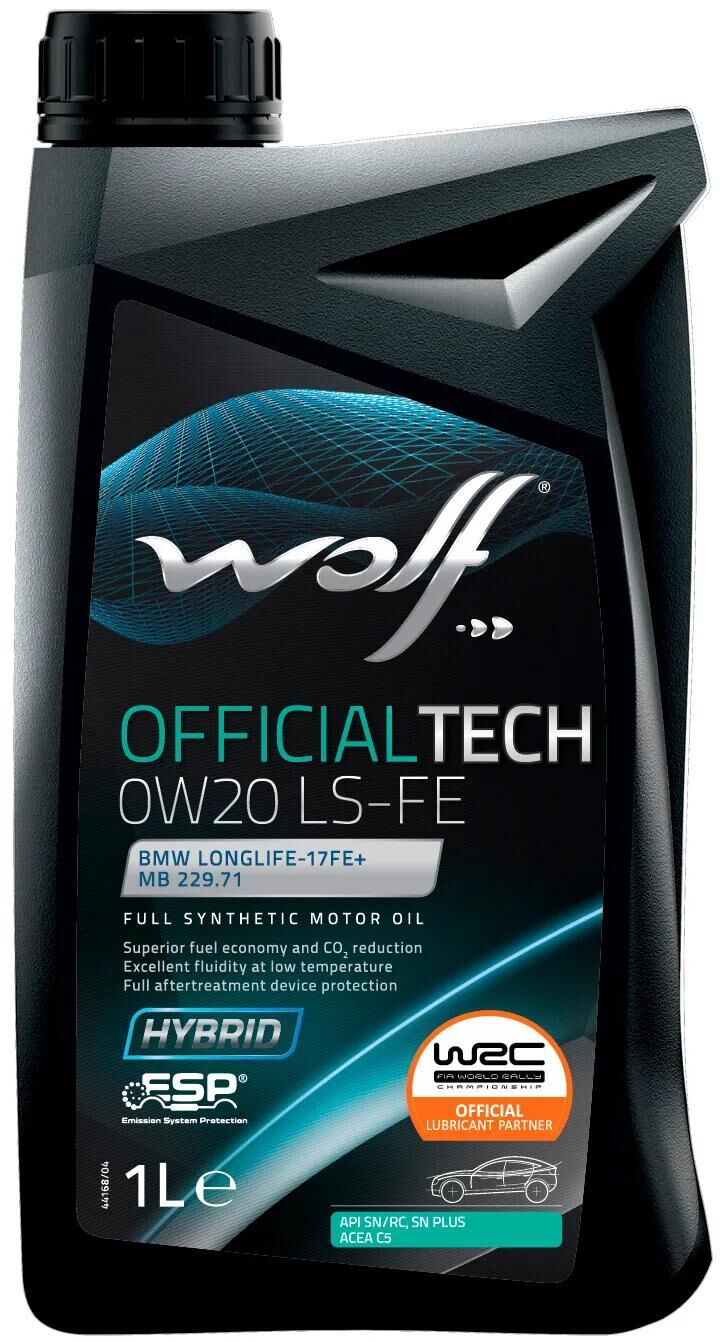 Wolf motoröl officialtech ls fe motoroil 0w20 1l off.tech ls-fe