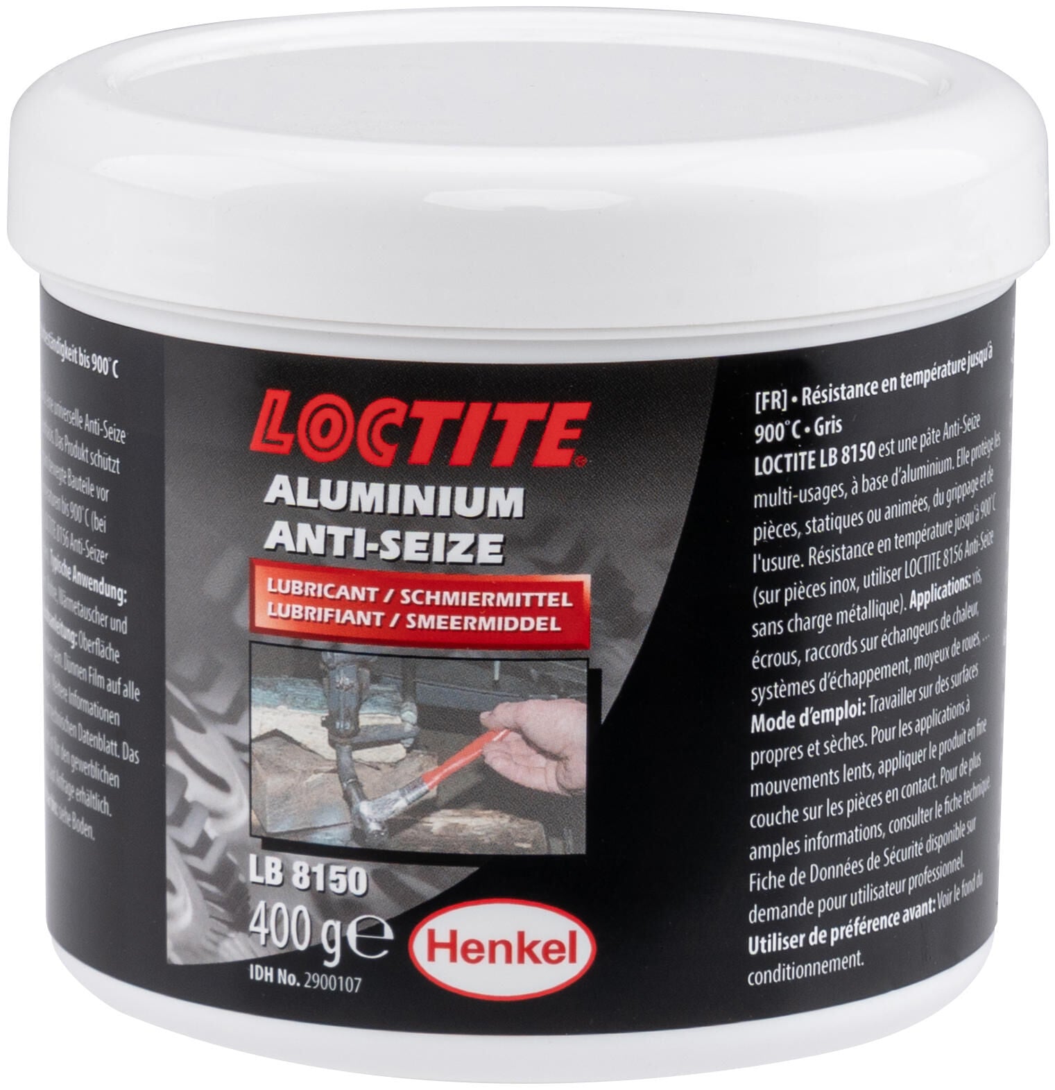 Loctite montagepasta lb aluminum anti-seize 400g can lb 8150